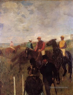 aux courses 1872 Edgar Degas Peinture à l'huile